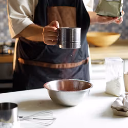 Pudersikt rostfri D120mm H130mm, 1st/frp FRANKHUGO