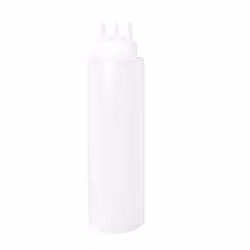 Dressingflaska transparent 3 pipar 70cl, 1st/frp FRANKHUGO