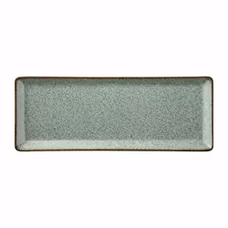 Blocho Pearl Tan Tallrik flat 35X15cm gråblå, 6 st/frp