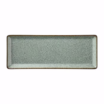 Blocho Pearl Tan Tallrik flat 35X15cm gråblå, 6 st/frp