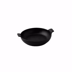 Djup tallrik med handtag 20×17×5 cm Black Clay 2st/frp FRANKHUGO