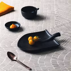 Oval serveringsspade 25,5×18×4 cm Black Clay 2st/frp FRANKHUGO