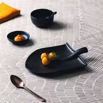 Skål med handtag 10,3×6 cm Black Clay 4st/frp FRANKHUGO