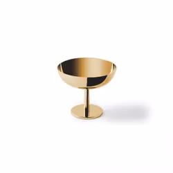 Glasskopp 9 cm Madame pvd guld, 1 st/frp FRANKHUGO