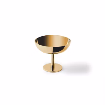 Glasskopp 9 cm Madame pvd guld, 1 st/frp FRANKHUGO