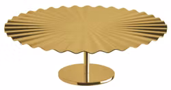 Ställ D 28 cm, H 8,5 cm Kyma pvd guld, 1 st/frp FRANKHUGO