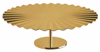 Ställ D 28 cm, H 8,5 cm Kyma pvd guld, 1 st/frp FRANKHUGO
