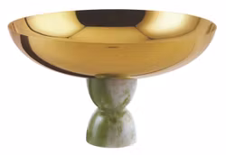 Skål på fot D 26 cm, H 15,3 cm Madame pvd guld, 1 st/frp FRANKHUGO