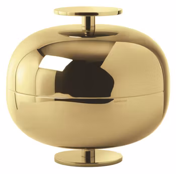 Centerpiece D 24 cm, H 22 cm Gio Ponti lyx guld 24K, 1 st/frp FRANKHUGO