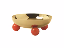Skål D 13,5 cm, H 5,5 cm Penelope pvd guld, 1 st/frp FRANKHUGO