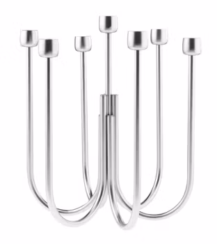 Ljusstake för 7 ljus D 25 cm, H 30 cm Kyma Hi-Tech S/Steel, 1 st/frp FRANKHUGO