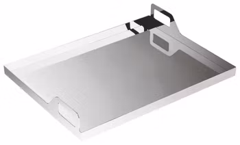 Rektangulär bricka med handtag 45 × 35 cm Gio Ponti lyx S/Steel, 1 st/frp FRANKHUGO