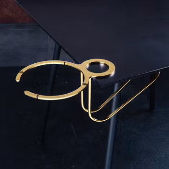 Bordsfäste för vinkylare 17,6 cm Penelope diamant pvd guld, 1 st/frp FRANKHUGO