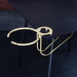 Bordsfäste för vinkylare 17,6 cm Penelope diamant pvd champagne, 1 st/frp FRANKHUGO