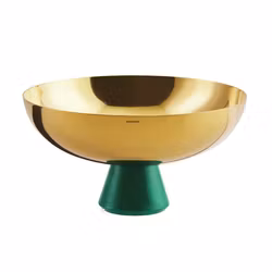 Skål på fot D 20,5 cm, H 11 cm Madame pvd guld, 1 st/frp FRANKHUGO