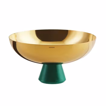 Skål på fot D 20,5 cm, H 11 cm Madame pvd guld, 1 st/frp FRANKHUGO