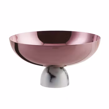 Skål på fot D 20,5 cm, H 11 cm Madame pvd parfait, 1 st/frp FRANKHUGO