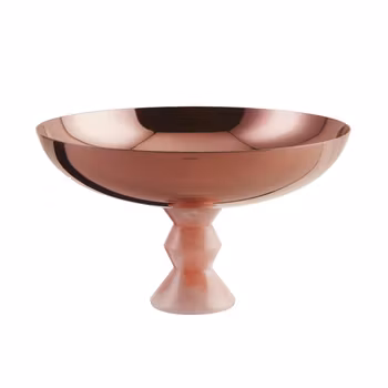 Skål på fot D 26 cm, H 15,3 cm Madame pvd rom, 1 st/frp FRANKHUGO