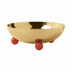 Skål D 20,5 cm, H 7,5 cm Penelope pvd guld, 1 st/frp FRANKHUGO