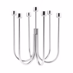 Ljusstake för 7 ljus D 25 cm, H 30 cm Kyma Hi-Tech S/Steel, 1 st/frp FRANKHUGO