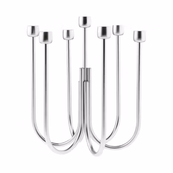 Ljusstake för 7 ljus D 25 cm, H 30 cm Kyma Hi-Tech S/Steel, 1 st/frp FRANKHUGO
