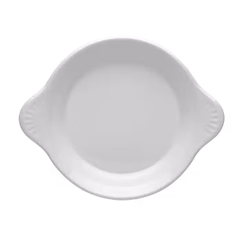 Ugnsform vit rund med två sidogrepp 21,5cm, 6st/frp Blocho