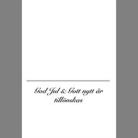 Julkort - Barn och paket - (minikort A7)