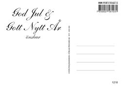 Julkort – Sol i vass