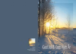 God Jul Morgonsol - Dubbelt julkort med kuvert