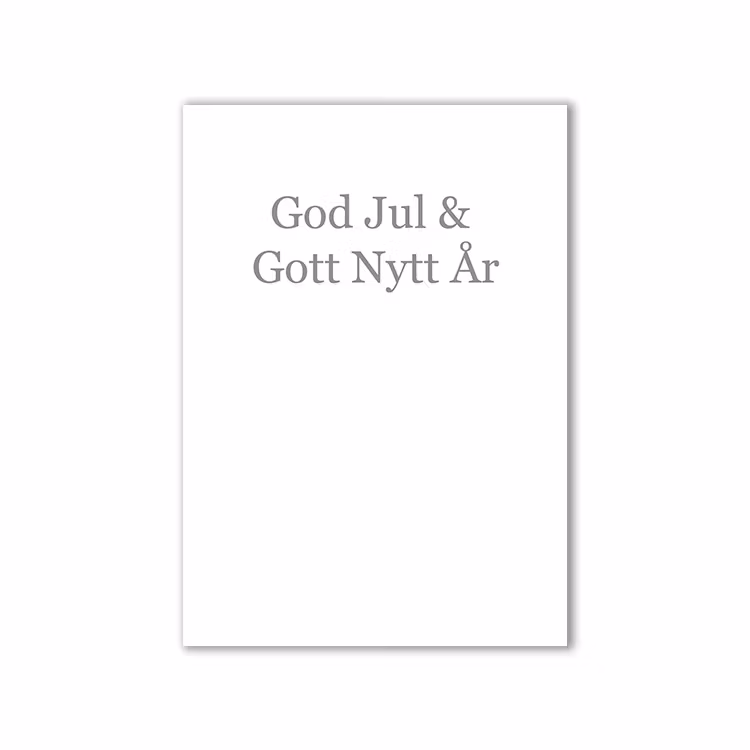 Dubbelt Julkort med kuvert - Stjärtmes