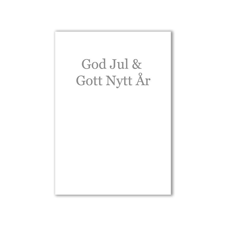 Dubbelt Julkort med kuvert - Sol i trädkrona