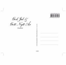 Julkort - Rödhake i snö