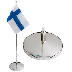 Flaggstång med flagga
