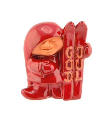 Luv Nisse Skidor med God Jul