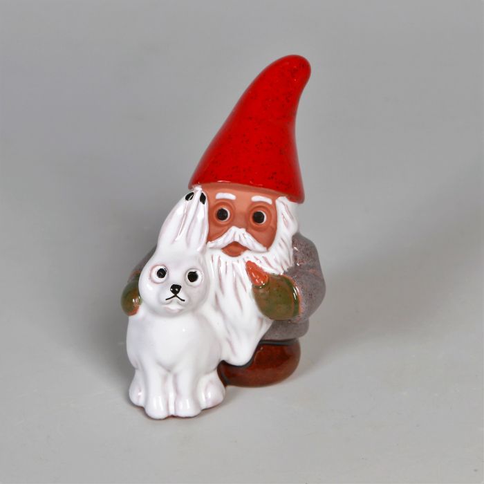 Tomte med Vinter Hare