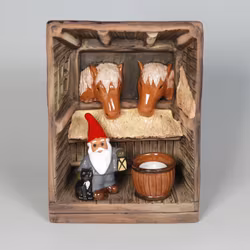 Tomte med Hästar i Stall