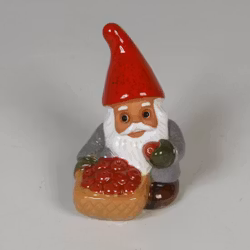 Tomte med Äppelkorg