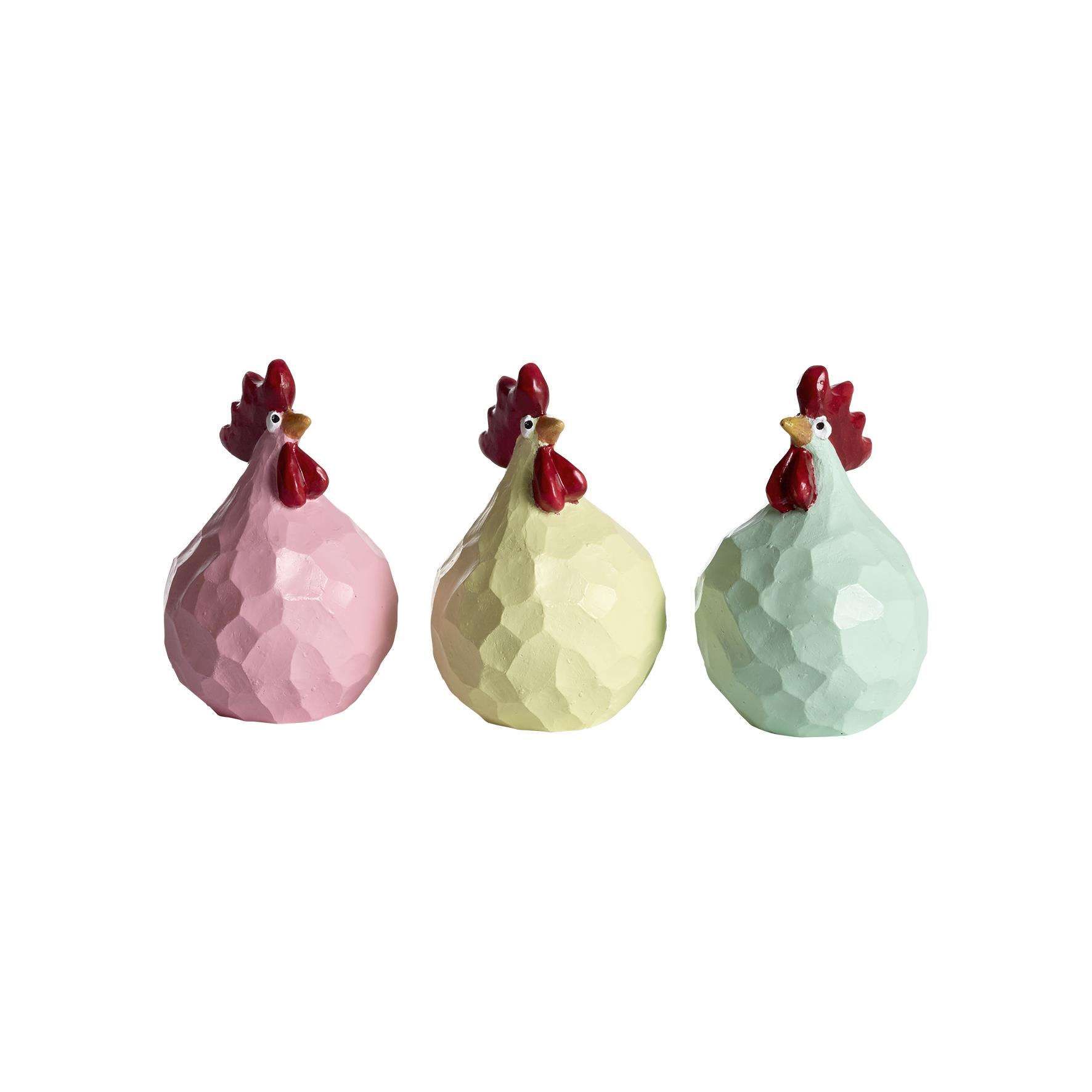 Carved Hönor Pastell 3 st / paket