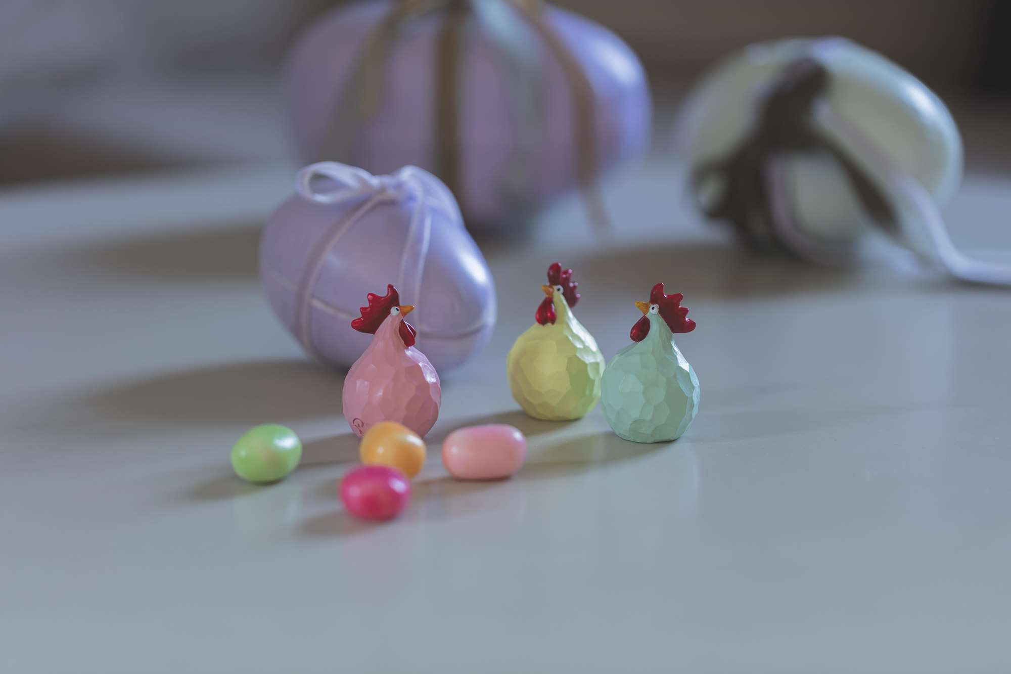 Carved Hönor Pastell 3 st / paket