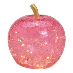 Glas Äpple med 30 ledljus