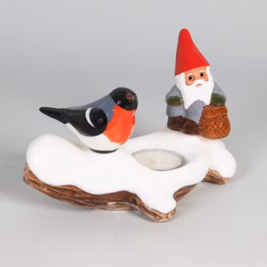 Tomte med Domherre på gren