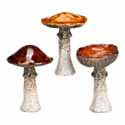 Mushroom stengods 3 st