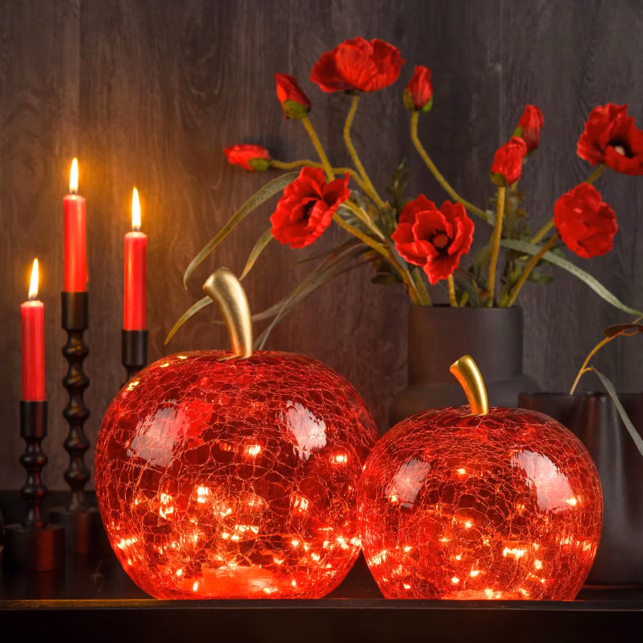 Apple 5 led  glas röd