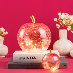 Kristall Äpple ljusslinga 20 led