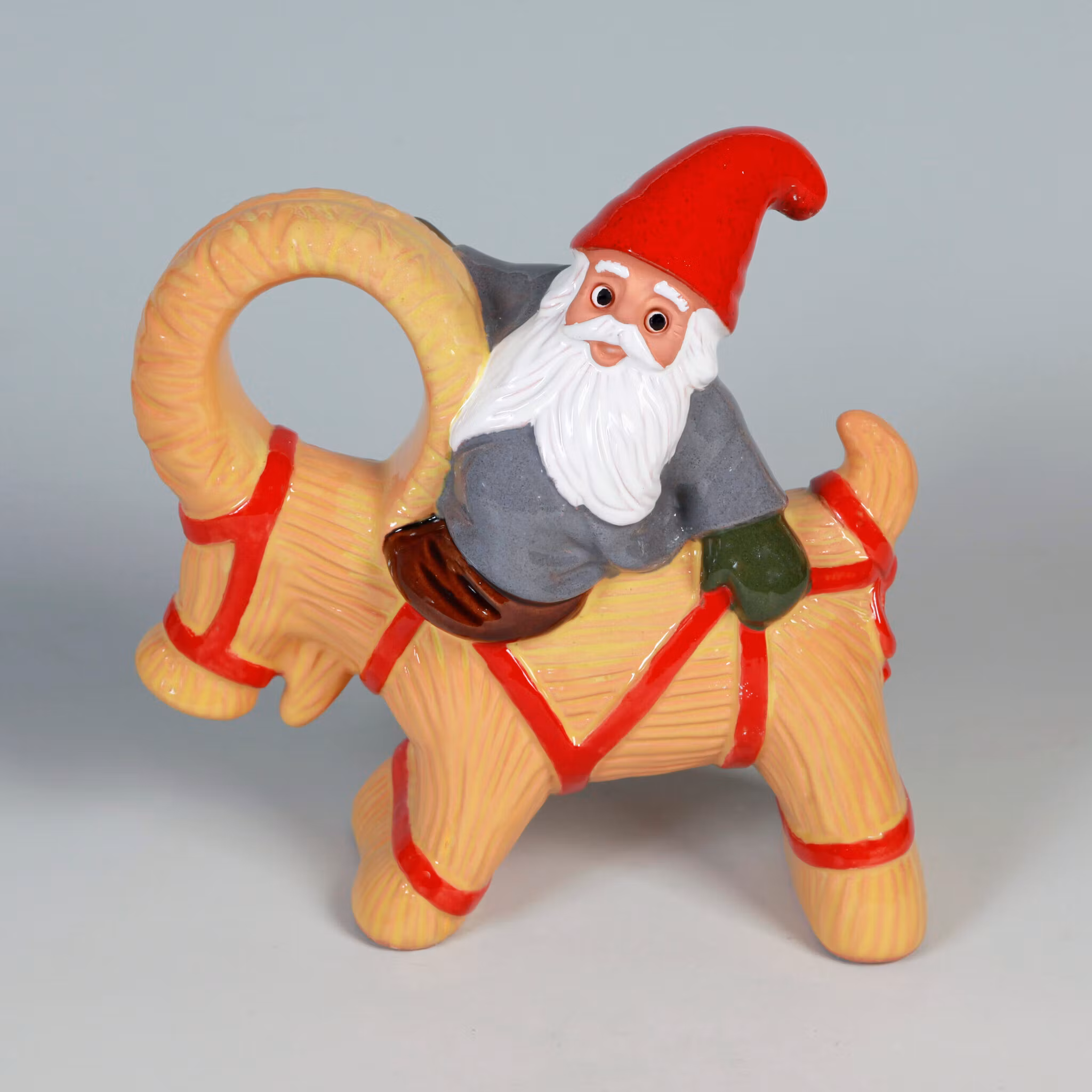 tomte på halmbock