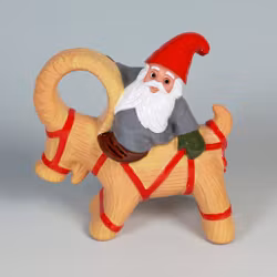 tomte på halmbock