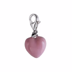 Berlock Hjärta Rosa sten