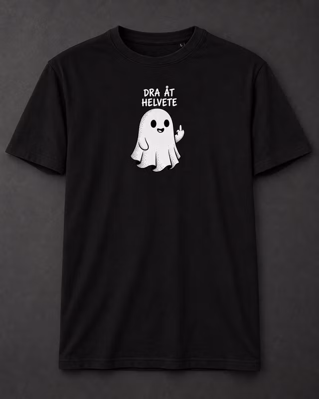 Dra Åt Helvete Spöke - T-Shirt (Svart)
