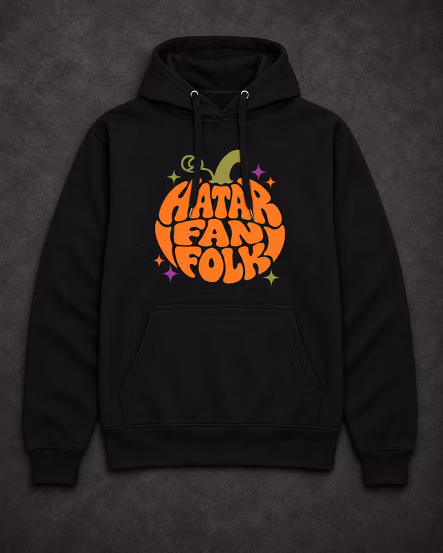 Hatar Fan Folk Pumpa - Hoodie (Svart)