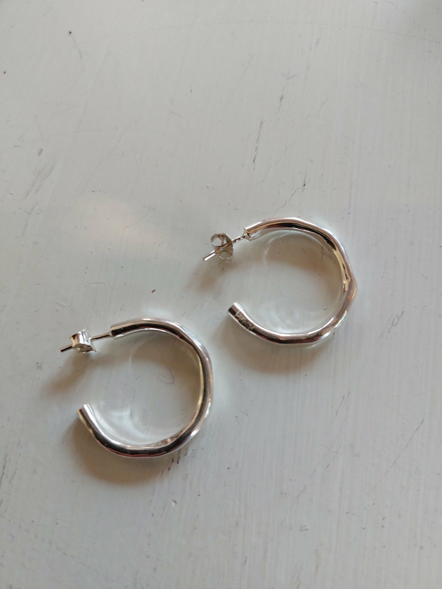 Earrings "water surface"